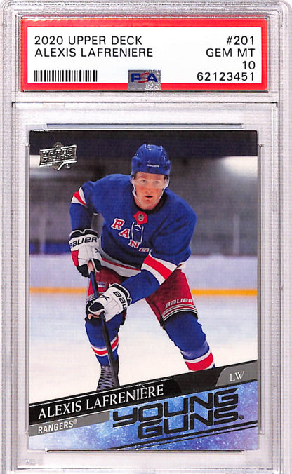 Alexis Lafreniere 2020 Upper Deck Rookie #201 PSA 10 Gem Mint 3451