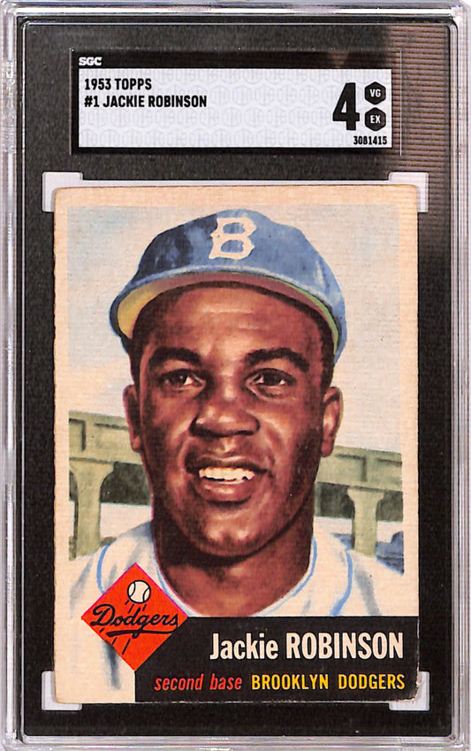Jackie Robinson 1953 Topps #1 SGC 4 VG-EX