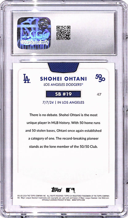 Shohei Ohtani 2024 Topps 50/50 #47 CGC 9 Mint