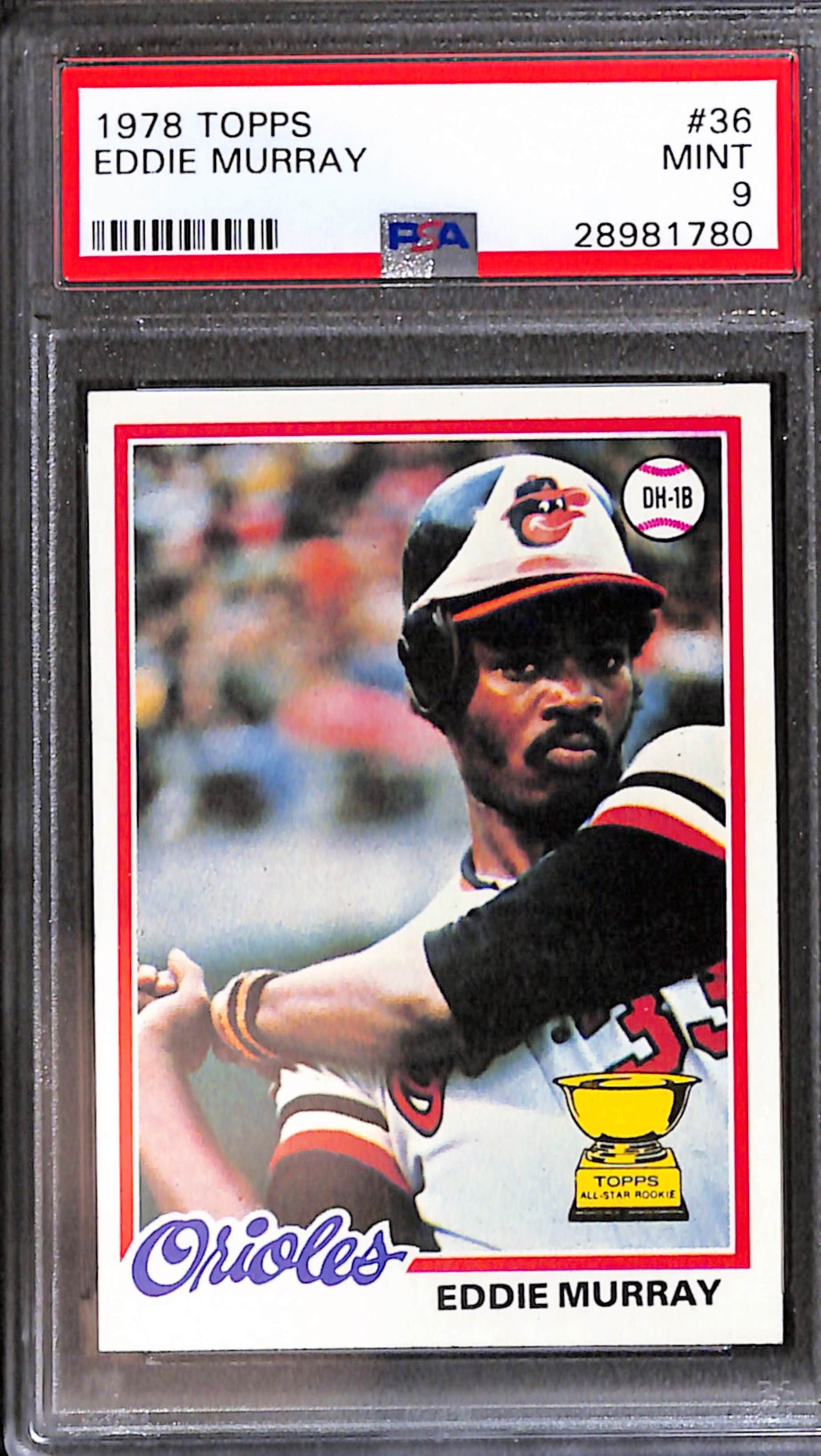 Eddie Murray 1978 Topps Rookie #36 PSA 9 Mint