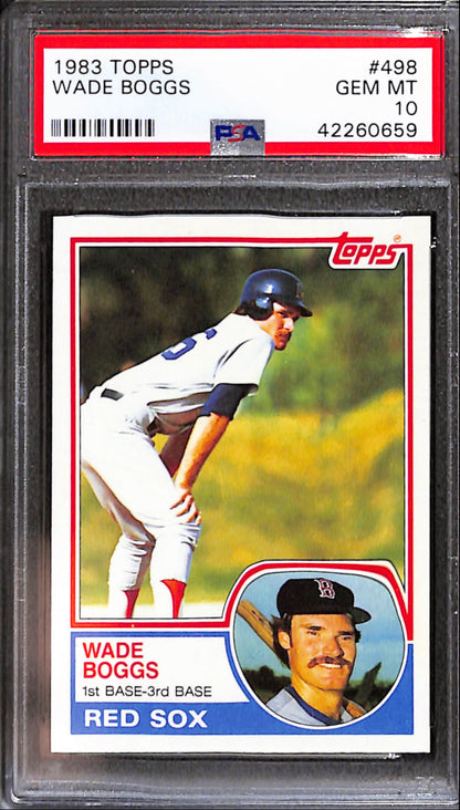Wade Boggs 1983 Topps Rookie #498 PSA 10 Gem Mint
