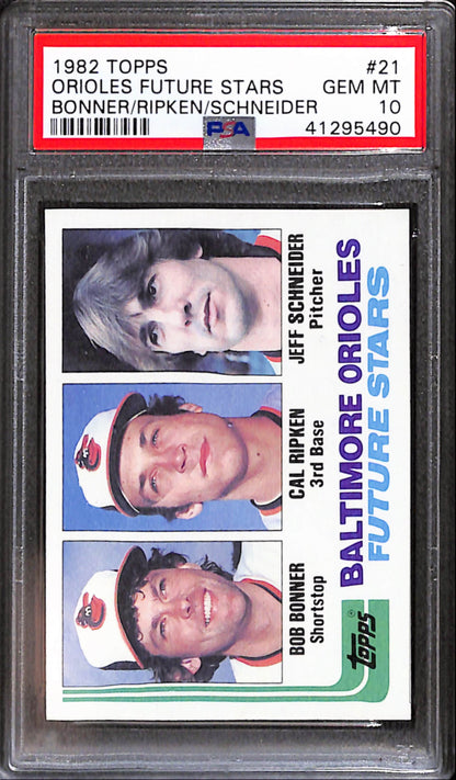 Cal Ripken Jr. 1982 Topps Rookie #21 PSA 10 Gem Mint