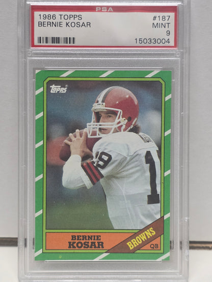 Bernie Kosar 1986 Topps #187 PSA 9 Mint