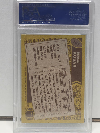 Bernie Kosar 1986 Topps #187 PSA 9 Mint