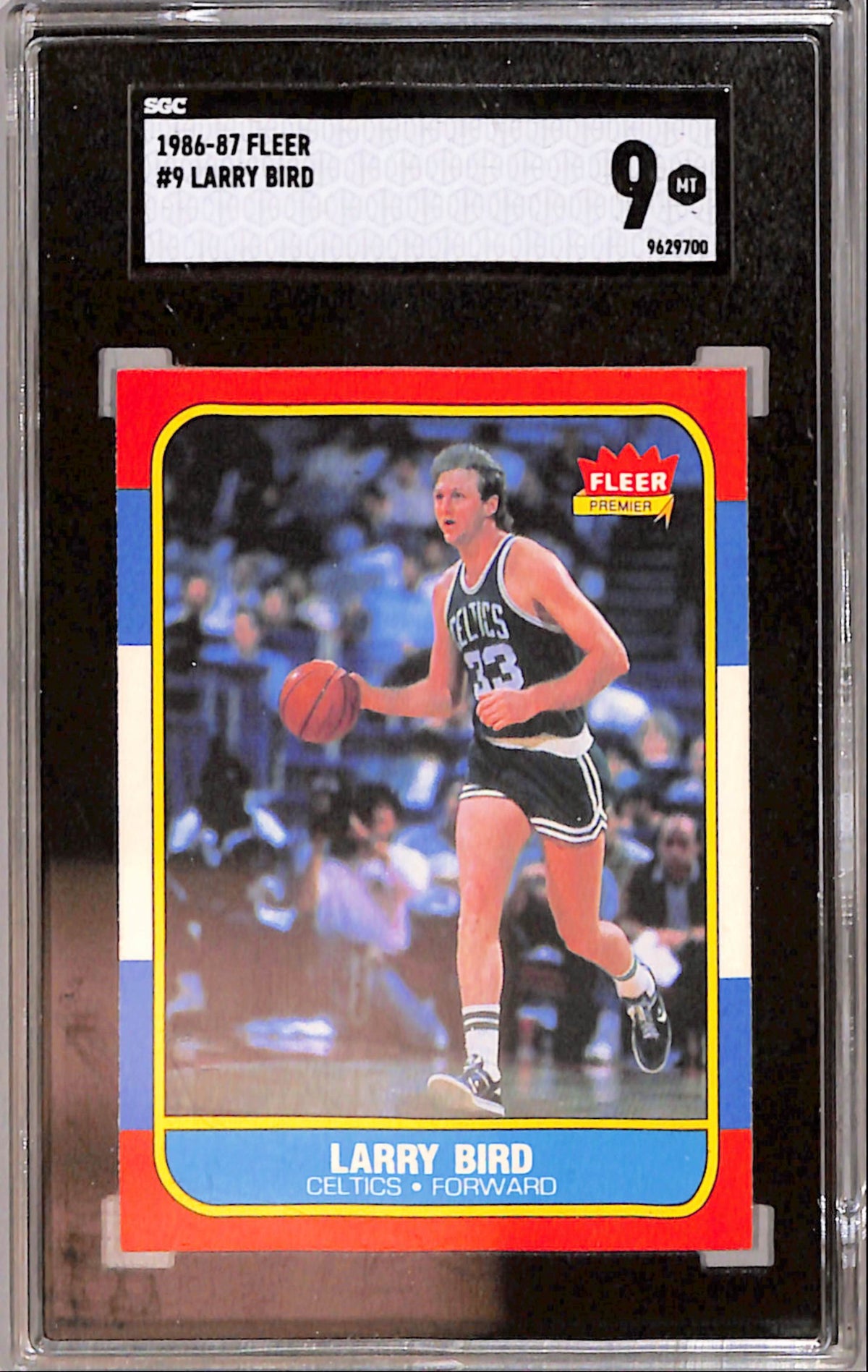 Larry Bird 1986 Fleer #9 SGC 9 Mint