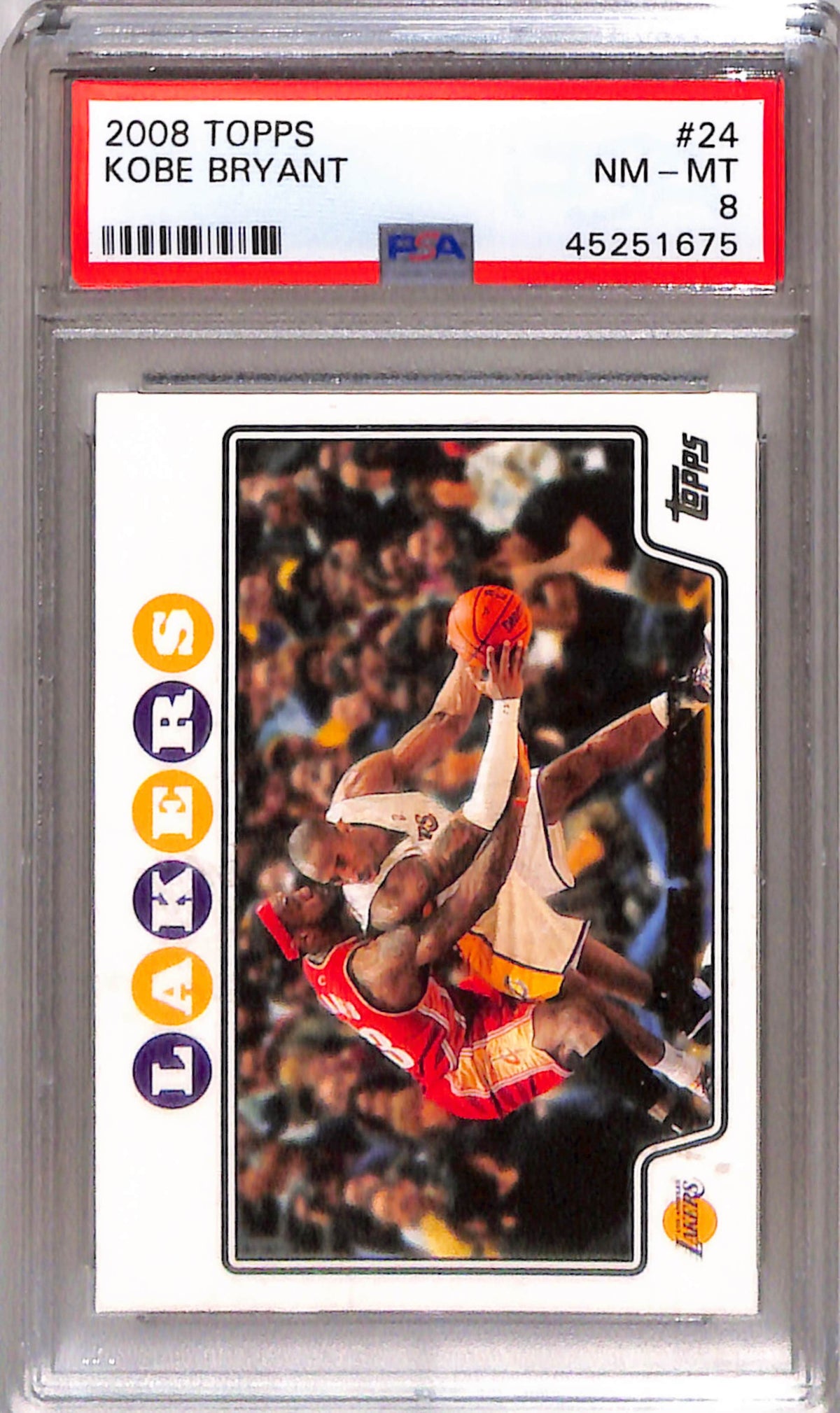 Kobe Bryant 2008 Topps #24 PSA 8 Nm-Mint 1675