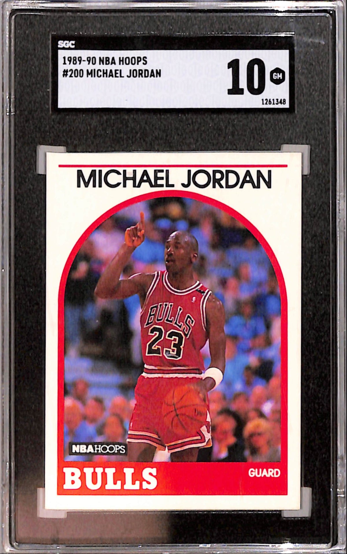 Michael Jordan 1989 Hoops #200 SGC 10 Gem Mint