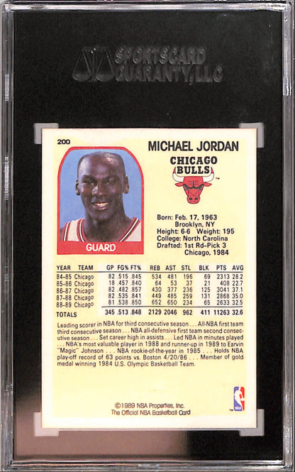 Michael Jordan 1989 Hoops #200 SGC 10 Gem Mint