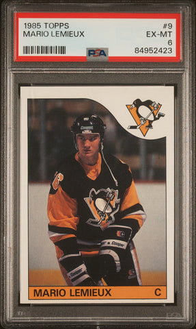 Mario Lemieux 1985 Topps PSA 6 EX-MT