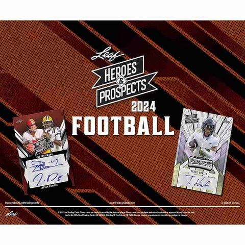 2024 Leaf Heroes and Prospects Football Hobby Box