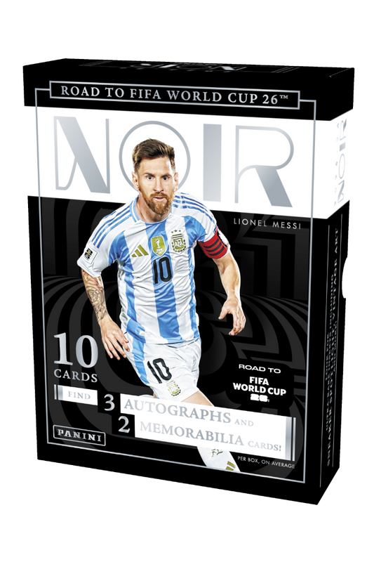 2025-26 Panini Noir Road to FIFA World Cup Soccer Hobby Box - 3 Box Case