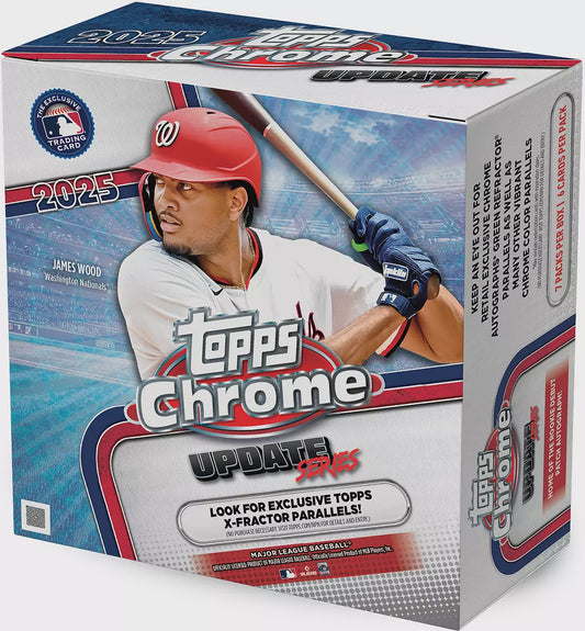 2025 Topps Chrome Update Series Baseball Mega Box