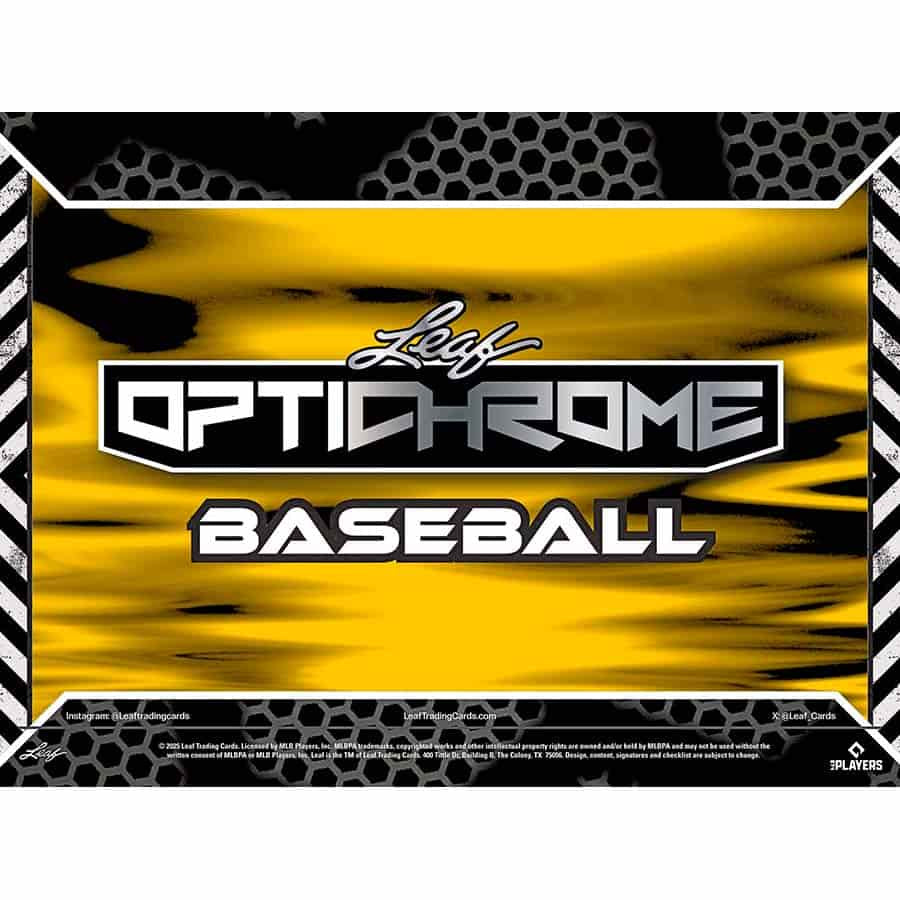 2025 Leaf Optichrome Baseball Jumbo Box