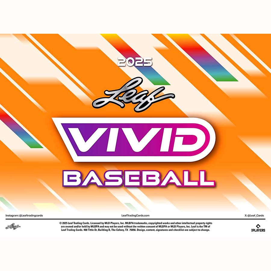 2025 Leaf Vivid Baseball Hobby Box