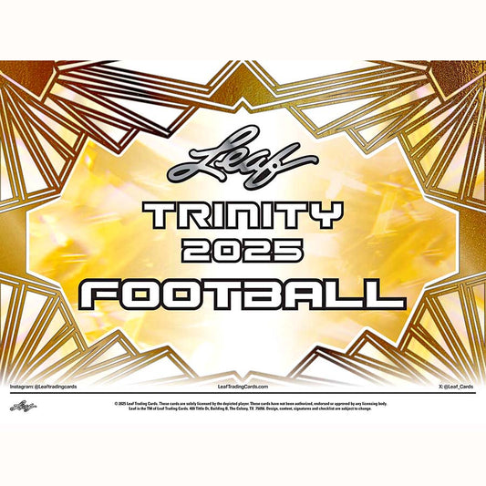 2025 Leaf Trinity Football Hobby Box