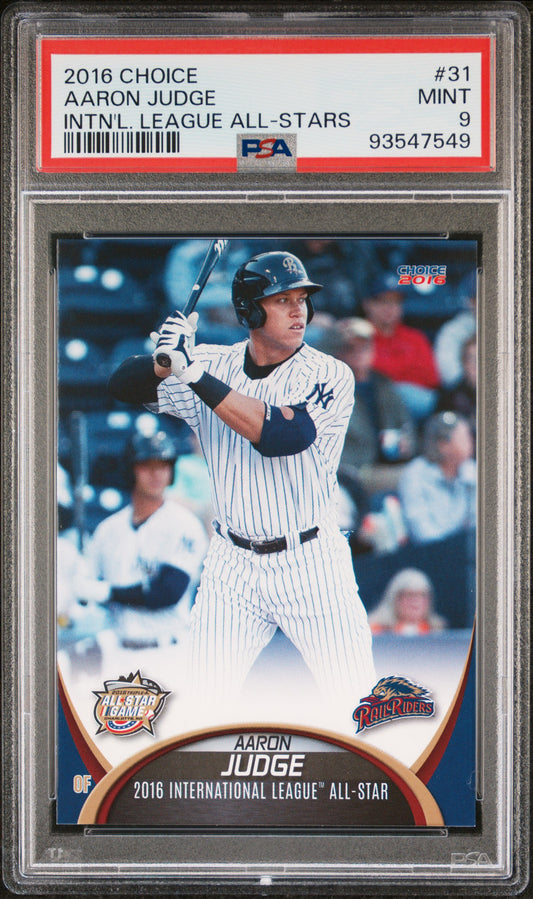 Aaron Judge 2016 Choice All-Stars #31 PSA 9 Mint
