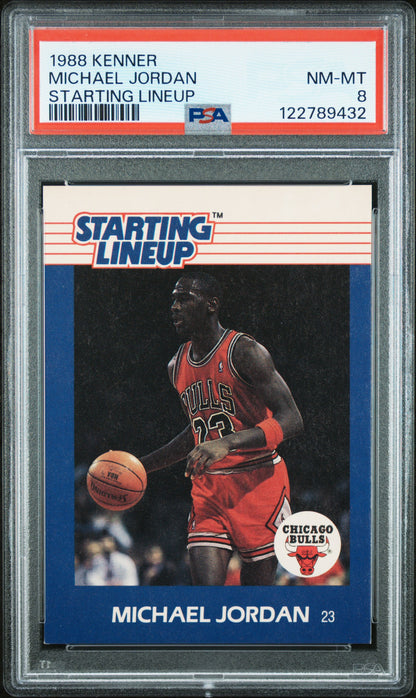 Michael Jordana 1988 Kenner Starting Lineup PSA 8 Nm-Mint