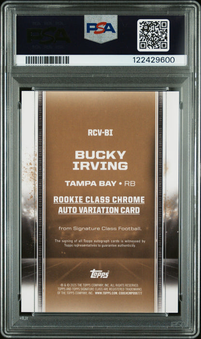 Bucky Irving 2024 Topps Signature Class Variation Auto PSA 10 Auto 10