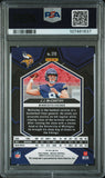 JJ McCarthy 2024 Panini Mosaic Fusion Red/Yellow Choice Auto PSA 9 Auto 10