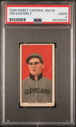 Ted Easterly 1909-11 T206 Sweet Caporal 350/30 PSA 2 Good