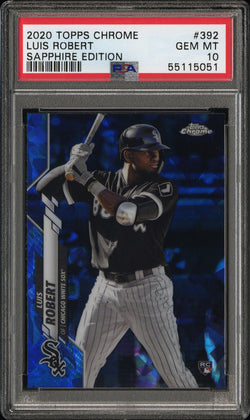 Luis Robert 2020 Topps Chrome Sapphire Rookie #392 PSA 10 Gem Mint 5051