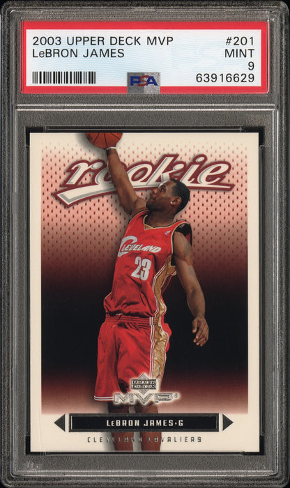 LeBron James 2003 Upper Deck MVP #201 PSA 9 Mint
