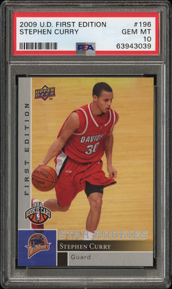 Stephen Curry 2009 Upper Deck First Edition #196 PSA 10 Gem Mint