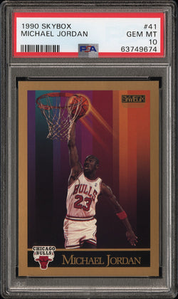 Michael Jordan 1990 Skybox #41 PSA 10 Gem Mint