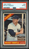 Mickey Mantle 1966 Topps #50 PSA 2 Good 6314