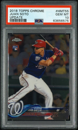 Juan Soto 2018 Topps Chrome #HMT55 PSA 10 Gem Mint 6575