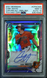 Coby Mayo 2021 Bowman Purple Refractor Auto #171/250 PSA 9 Auto 10