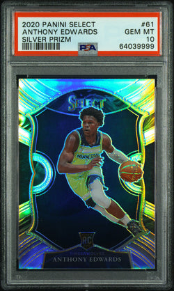 Anthony Edwards 2020 Panini Select Silver #61 PSA 10 Gem Mint 9999