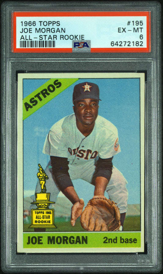 Joe Morgan 1966 Topps #195 PSA 6 Ex-Mint