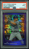 Nolan Arenado 2013 Topps Chrome #78 Purple Refractor PSA 9 Mint