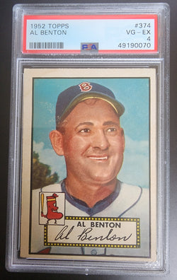 Al Benton 1952 Topps #374 PSA 4