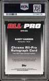Barry Sanders 2024 Topps Chrome All-Pro Gold Refractor Auto #14/50 PSA 9 Auto 10
