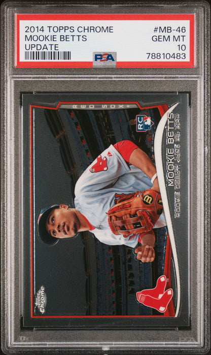 Mookie Betts 2014 Topps Chrome Update #MB-46 PSA 10 Gem Mint