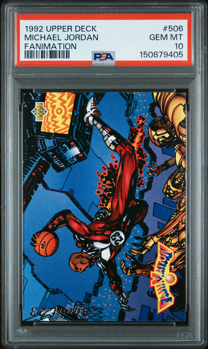 Michael Jordan 1992 Upper Deck #506 Fanimation PSA 10 Gem Mint