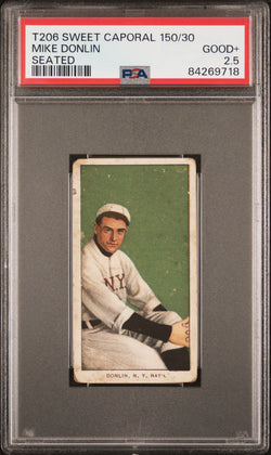 Mike Donlin 1909-11 T206 Sweet Caporal 150/30 Seated PSA 2.5 Good+