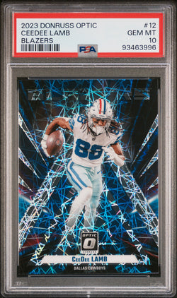 CeeDee Lamb 2023 Donruss Optic Blazers PSA 10 Gem Mint