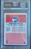 Dominique Wilkins 1986 Fleer Basketball #121 PSA 8 Nm-Mint