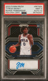 Tyrese Maxey 2020 PAnini Prizm Rookie Prenmaship Auto PSA 9 Auto 10