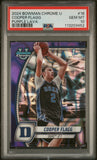 Cooper Flagg 2024 Bowman Chrome University Purple Lava PSA 10 Gem Mint