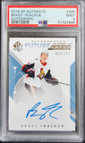 Brady Tkachuk 2018 SP Authentic Auto #200 #632/999 PSA 9 Mint