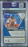 Russell Wilson 2020 Panini Mosaic #260 Blue Fluorescent #2/15 PSA 10 Gem Mint