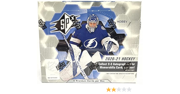 2020-21 Upper Deck SPx Hockey Hobby Box