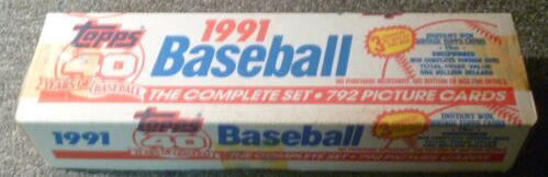1991 Topps Baseball Factory Set (White Box)