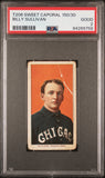 Billy Sullivan 1909-11 T206 Sweet Caporal 150/30 PSA 2 Good