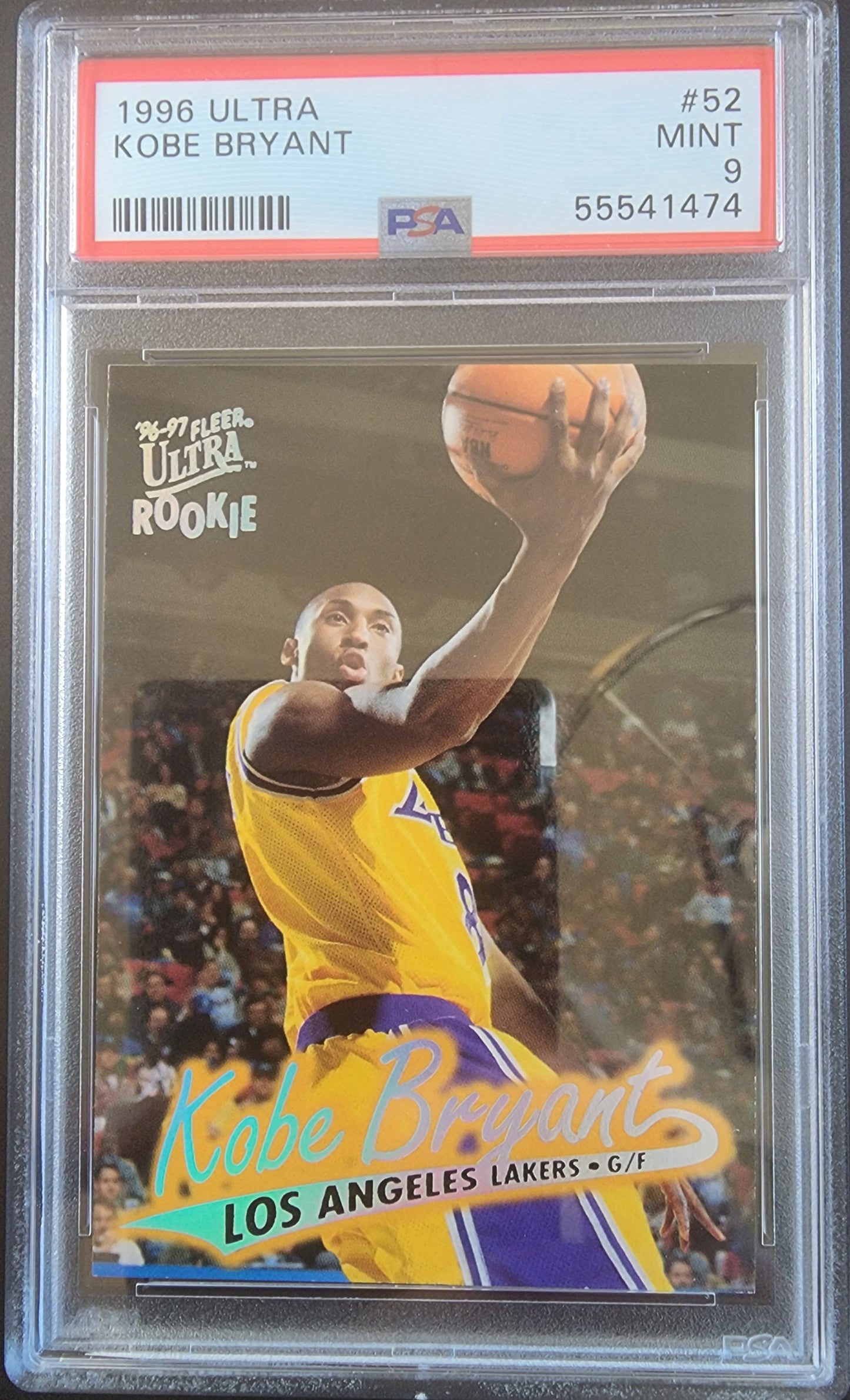 Kobe Bryant 1996 Ultra #52 PSA 9 Mint