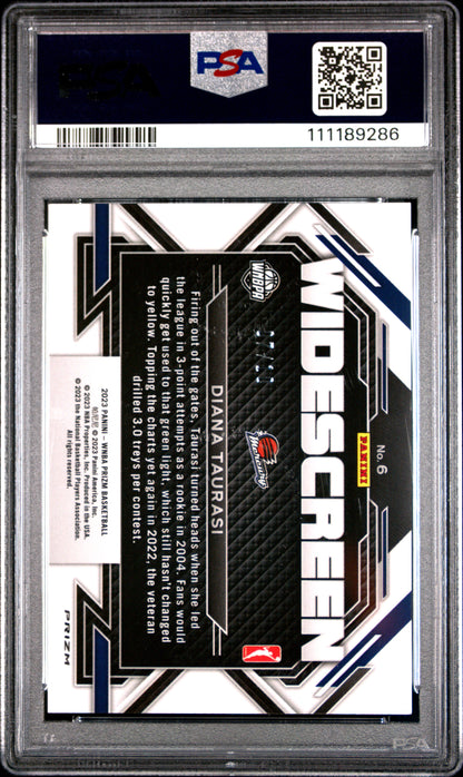 Diana Taurasi 2023 Panini Prizm WNBA Widescreen Gold #7/10 PSA 10 Gem Mint
